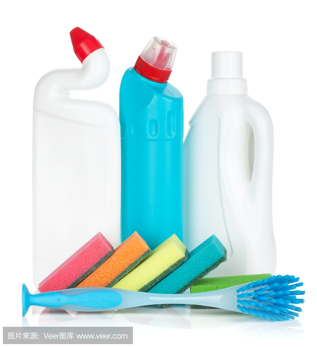塑料瓶清潔產(chǎn)品,海綿和刷子
